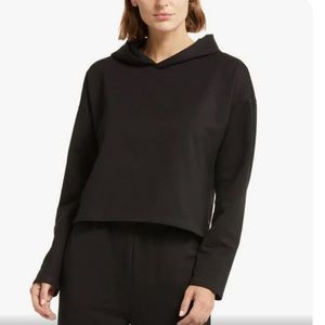 Zella lightweight black cropped oversized hoodie size medium